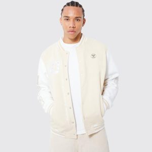 Members Club Applique Varsity Jacket