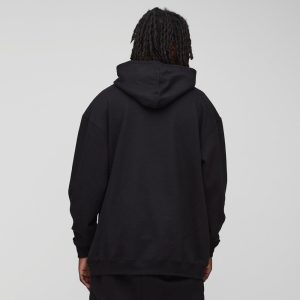 Oversized Ghost Band License Printed Hoodie