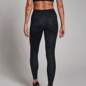 Abstract Leggings - Black