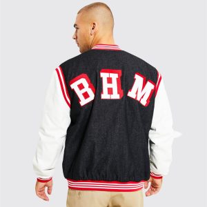 NFL Eagles Oversized Varsity PU Applique Jacket