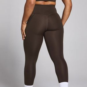 Graphic Training Leggings - Coffee