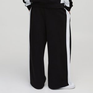 Extreme Wide Leg Man Colour Block Joggers